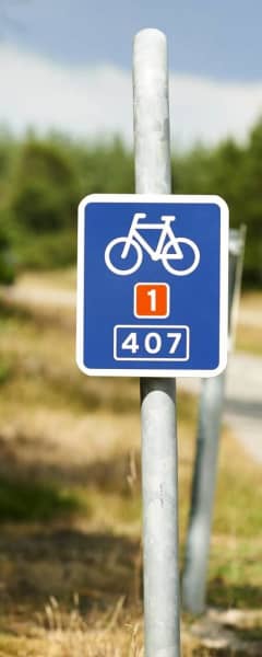 Destination Sydvestjylland Fanø Cykelruteskilt