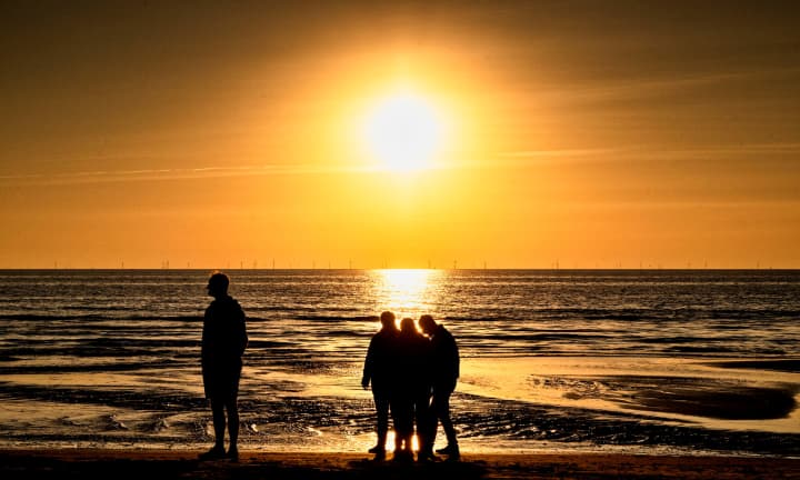 Solnedgang Vejers Strans 02