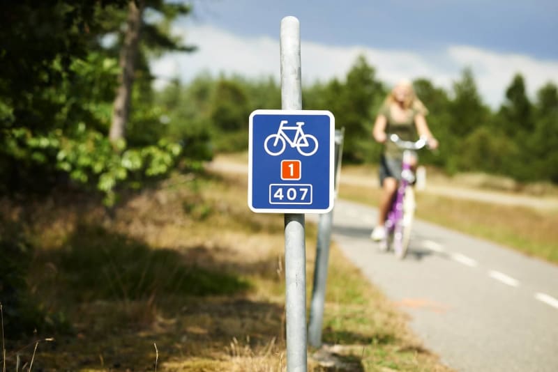 Destination Sydvestjylland Fanø Cykelruteskilt