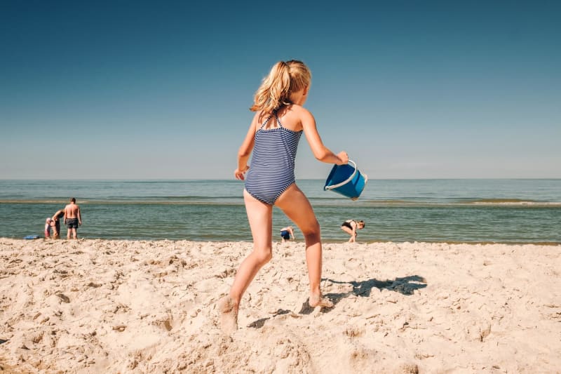 Badeferie Søndervig Strand Pige