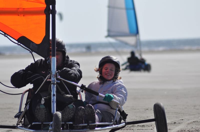 Destination Sydvestjylland Fanø Blokart Far Datter