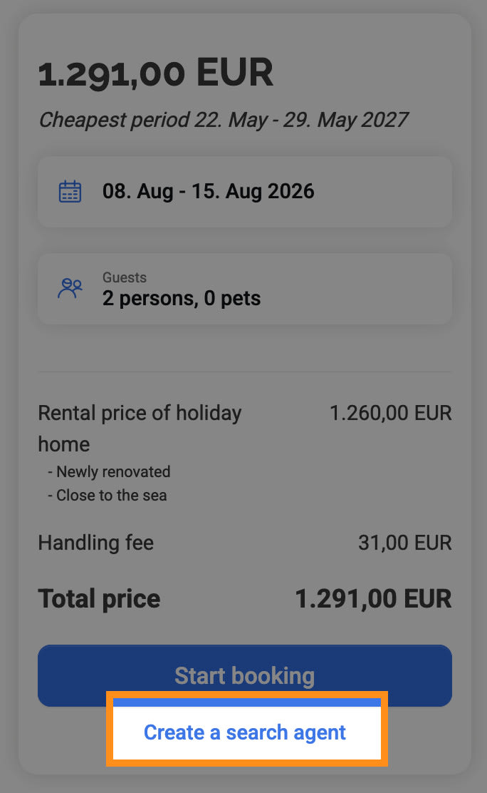 Search agent Klitferie - Holiday homes at the danish westcoast