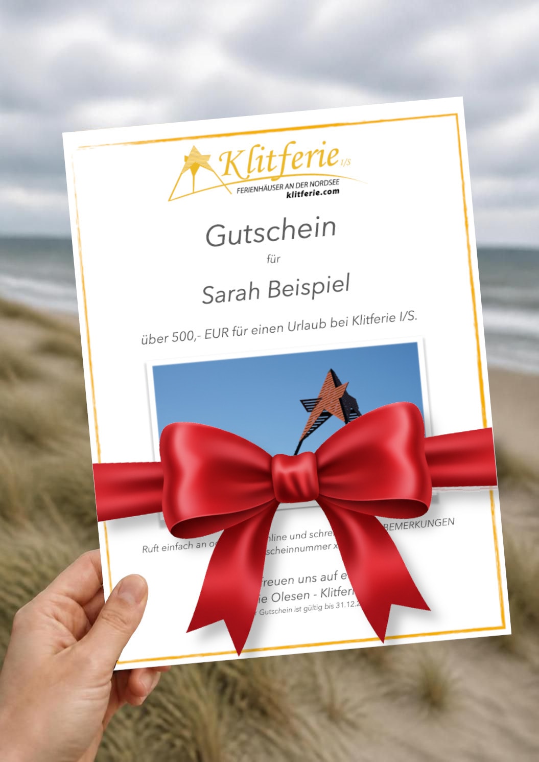 Klitferie - Gutschein für Nordseeurlaub in Dänemark kaufen!