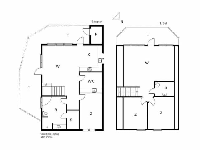 Grundriss Porsevej 3 Henne Strand