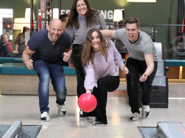 Bowling med familien